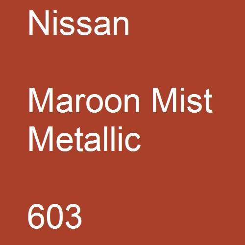 Nissan, Maroon Mist Metallic, 603.